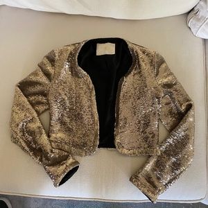 Maje Sequin crop jacket